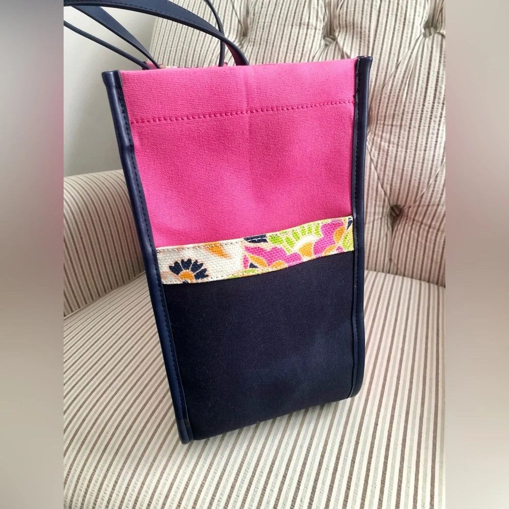 SPARTINA 449 Pink Canvas Mermaid Beach Tote Bag EUC - Picture 4 of 7